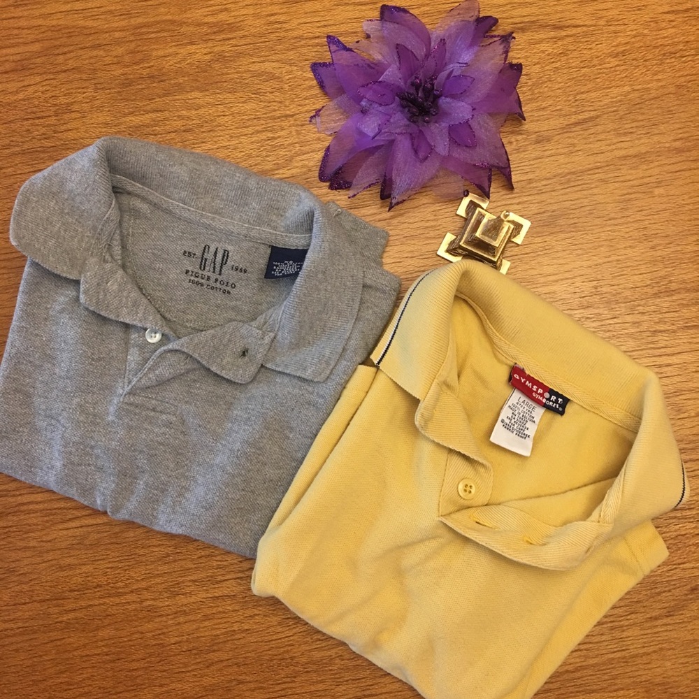 Boys short sleeve polo shirts. Size xs and 4/5